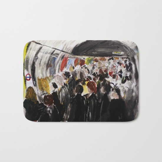 London Underground Subway Going To Work Part 2 Bath Mat