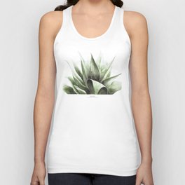 Aloe Tank Top | Botanical, Green, Hojas, Aloe, Verde, Illustration, Plant, Light, Plantas, Watercolor 