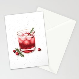 cranberry cocktail Stationery Card