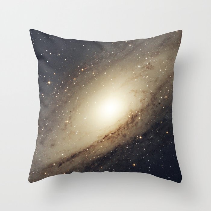 Andromeda Galaxy Throw Pillow