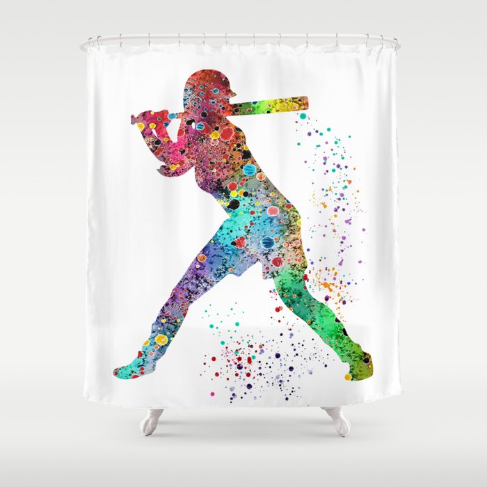 sports shower curtain