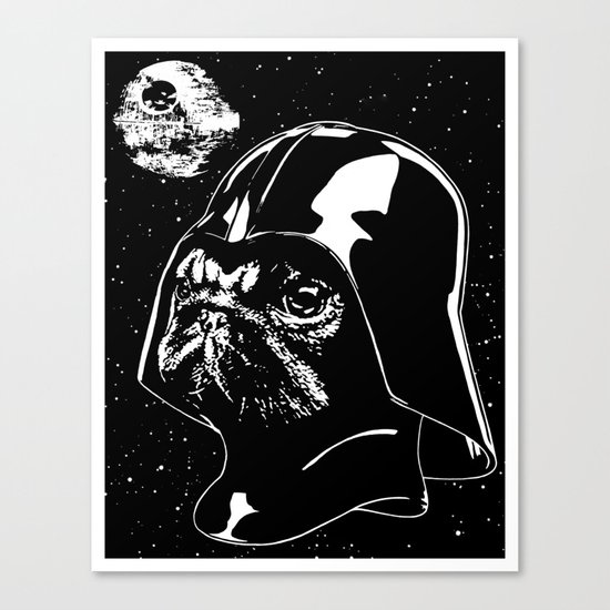 Pug Vader Canvas Print