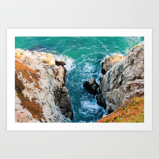 Ocean falaise 5 Art Print