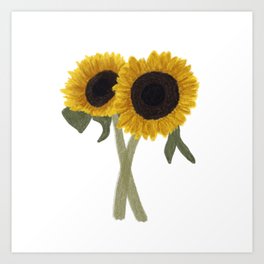 September Sunflowers Art Print