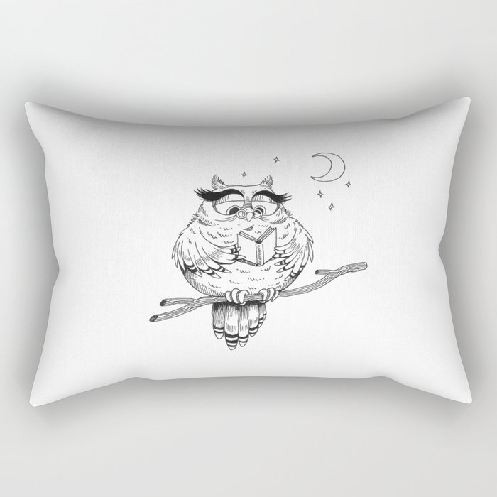 Insomniac Owl Rectangular Pillow