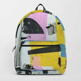 Spring Mix No. 2 Backpack | Letterpress, Painting, Mix, Modern, Spring, Joshschoemaker, Abstract, Typogrpahy, Blue, Line 