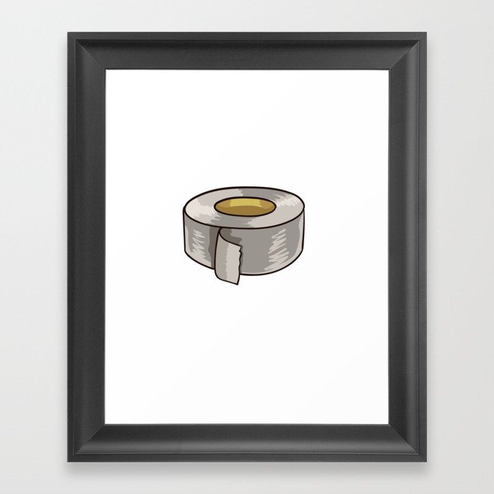 Duct Tape Roll Duck Taping Crafts Gaffa Tape Framed Art Print