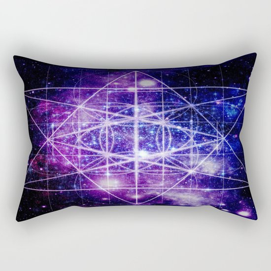 Flower of Life : Sacred Geometry Rectangular Pillow