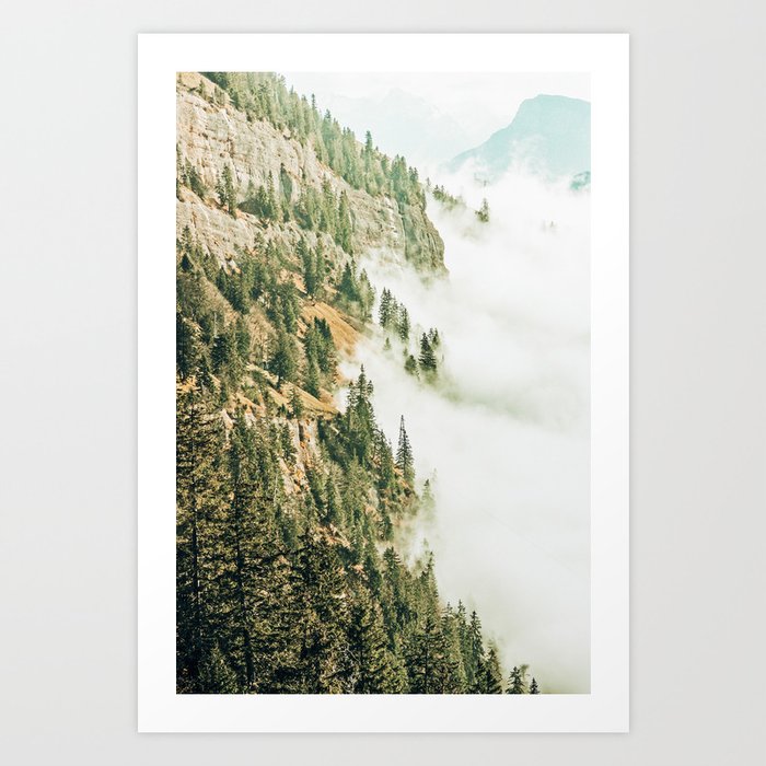 Hills & Fog #photography #nature Art Print