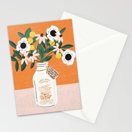 Milk Bottle Bouquet Stationery Cards