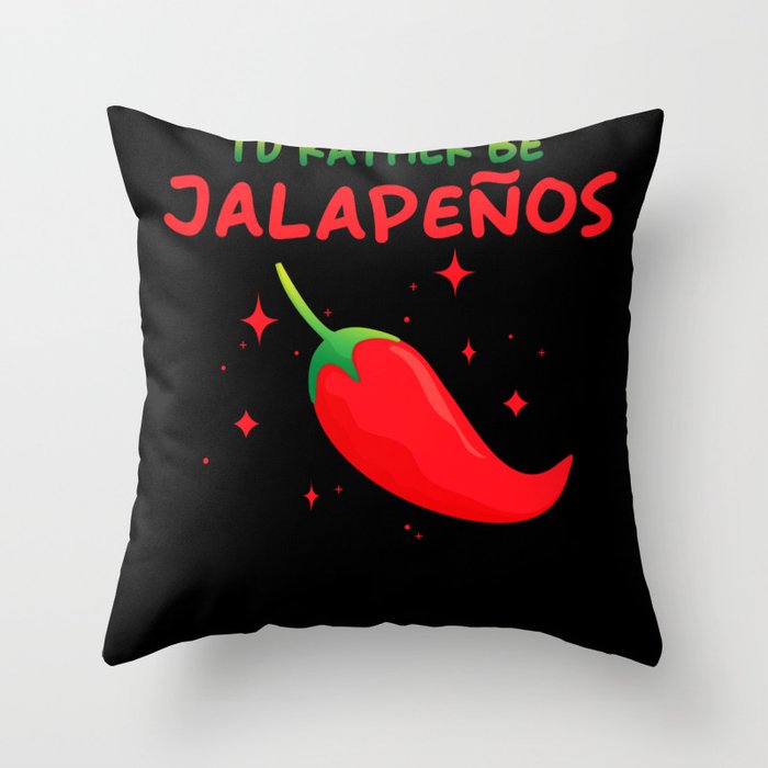 Jalapenos Throw Pillow