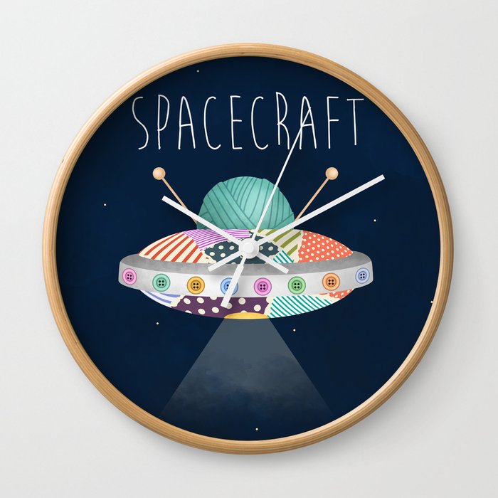 Spacecraft Wall Clock