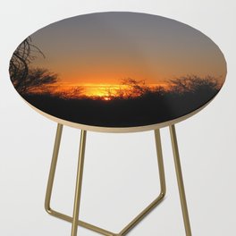South Africa Photography - Sunset Over South Africa Side Table