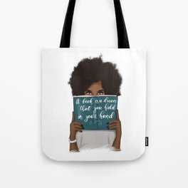 A Book Is A Dream That You Hold In Your Hand | African American Tote Bag