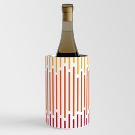 Vertical lines from Yellow-orange to Red-orange then Maroon Wine Chiller