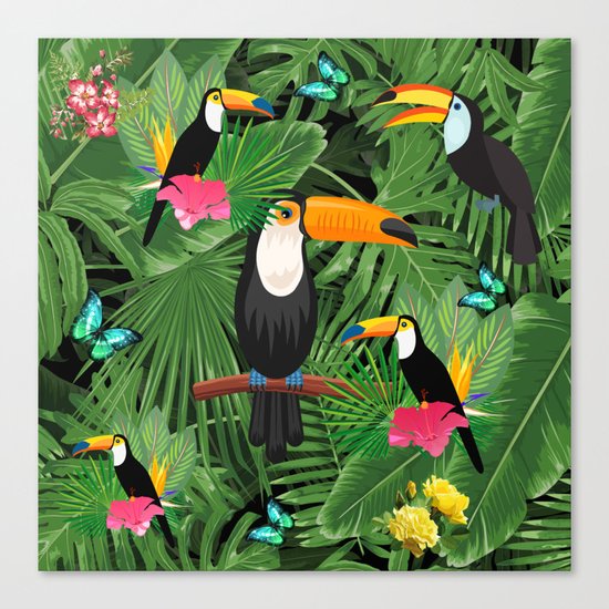 Toucan tropic Canvas Print