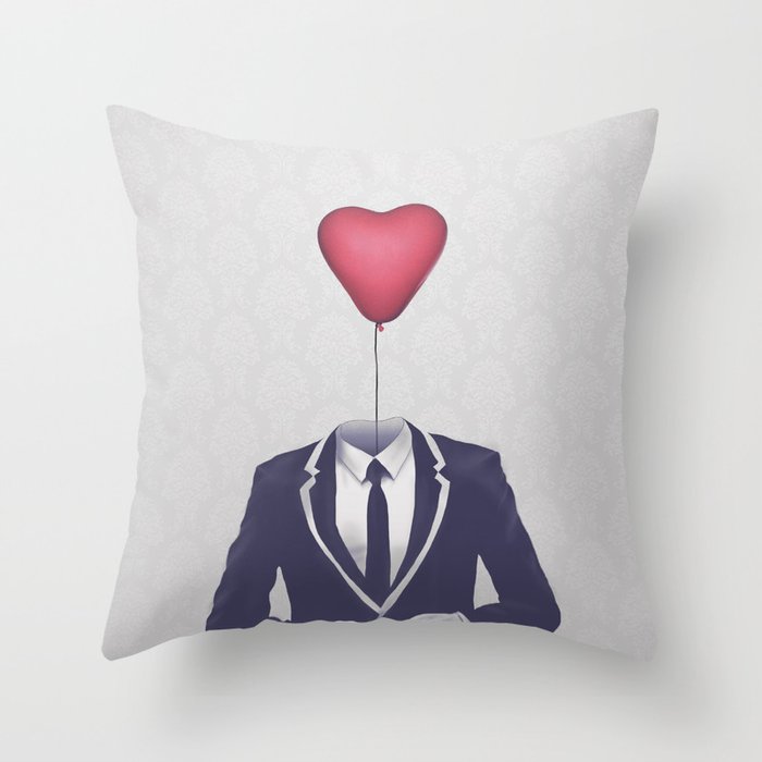 Mr. Valentine Throw Pillow