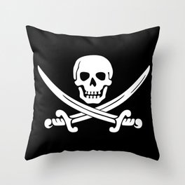 Jolly Roger Pirate Throw Pillow