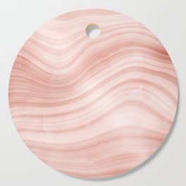 Blush Pink Mermaid Marble Waves  Cutting Board
