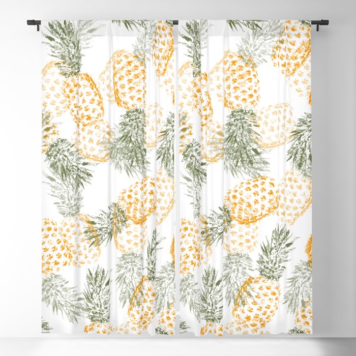 Pineapple mess Blackout Curtain