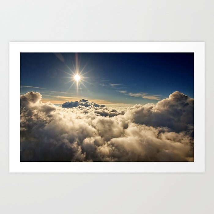 clouds (Above The Heavenly Clouds) Art Print