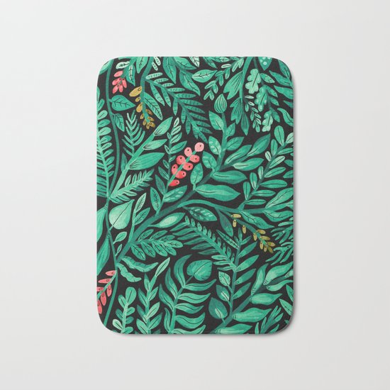 Dark Hedgerow Bath Mat
