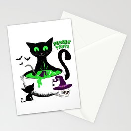 The Black Cat and His Secret Stationery Card