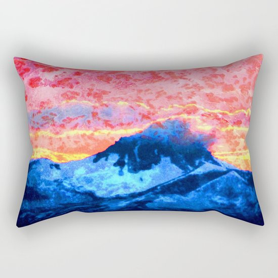 Turmoil on Mt. Jefferson Rectangular Pillow