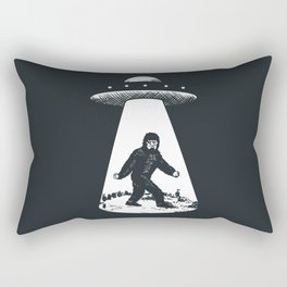 Bigfoot abducted by UFO Rectangular Pillow