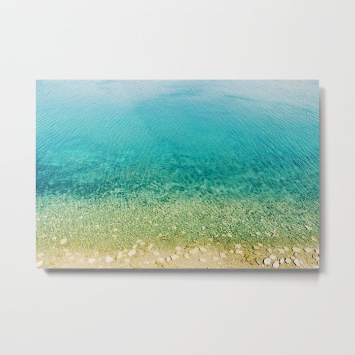 Mediterranean Sea, Italy, Photo Metal Print
