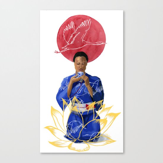 Asian Lotus Canvas Print