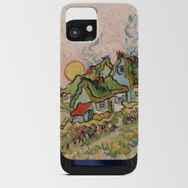 Houses and Figure by Vincent Van Gogh, 1890 iPhone Card Case