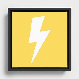 Lightning Strike Framed Canvas