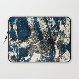 Artistic Montreal, Canada Map Illustration. Aesthetic  Laptop Sleeve