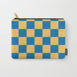 Yellow & Blue Checkerboard Carry-All Pouch