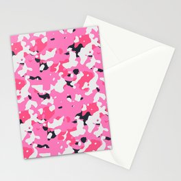 Pink Camouflage Stationery Card