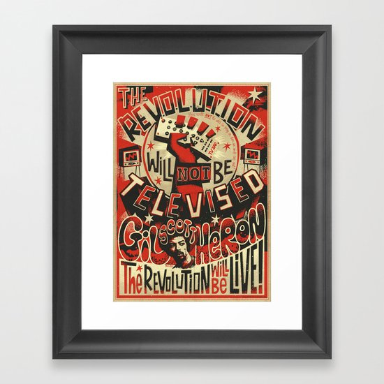 The REVOLUTION will not be Televised Framed Art Print