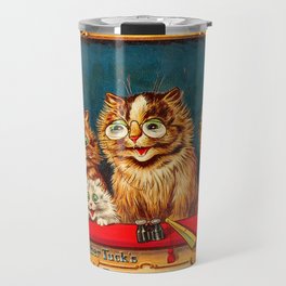 Days in Catland with Louis Wain, Father Tuck's Panorama by Louis Wain Travel Mug