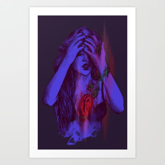 THE HEART SCARAB Art Print
