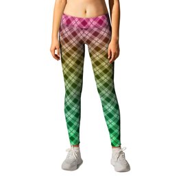 Ombre plaid #plaid #Ombre #gradient Leggings | Modern, Summer, Gradient, Graphicdesign, Ombre, Christmas, Colorfulplaid, Green, Ombreplaid, Pink 