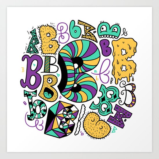 All the B's Art Print