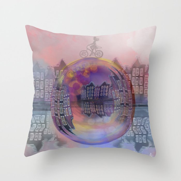 All bubbles are magical Throw Pillow