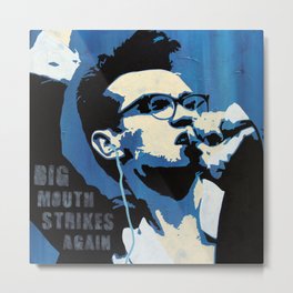 The Smiths - Big Mouth Strikes Again Metal Print | Painting, Eightiespopmusic, 1980S, Mozzer, Eighties, Acrylic, Thesmiths, Smiths, Pippopart, Popart 