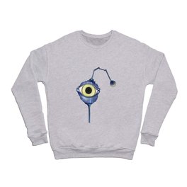 Blue robot eye Crewneck Sweatshirt