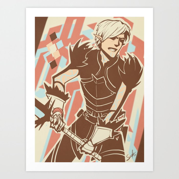 Dragon Age: Fenris Art Print