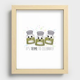 It's Thyme To Celebrate Recessed Framed Print
