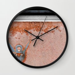 Antique Rusted Car Called Commander Wall Clock
