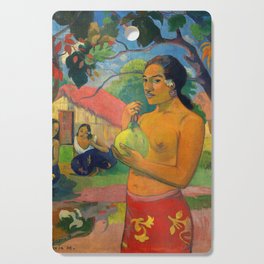 Paul Gauguin - Woman Holding a Fruit Cutting Board