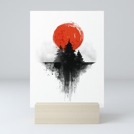 Japanese Landscape Sunset Mini Art Print