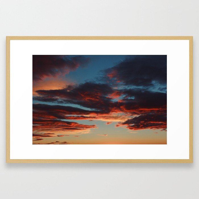 Fire in the Sky Framed Art Print
